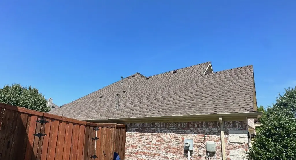 Completed roof replacement project in Plains
